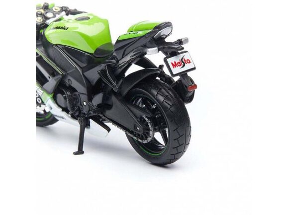 Мотоцикл Kawasaki Ninja ZX-10R Black-Green (1:18)-фото4