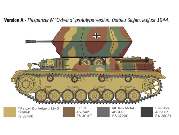 Немецкая зенитная самоходная установка САУ Flakpanzer IV Ostwind-фото3