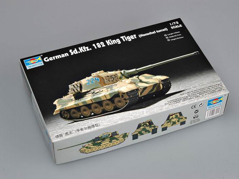 Немецкий тяжелый танк Pz.Kpfw.VI Королевский Тигр с башней Хеншель (Trumpeter)-фото1