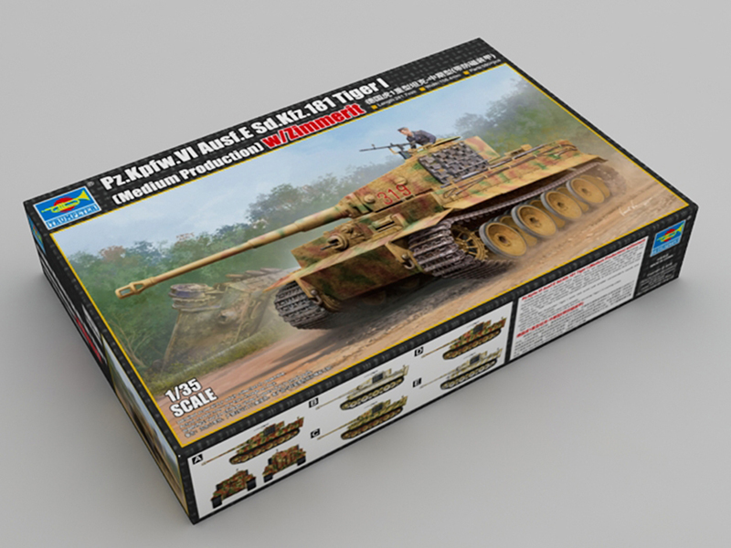 Немецкий тяжелый танк Pz.Kpfw.VI Ausf.E «Тигр» (T-VI) с циммеритом-фото1