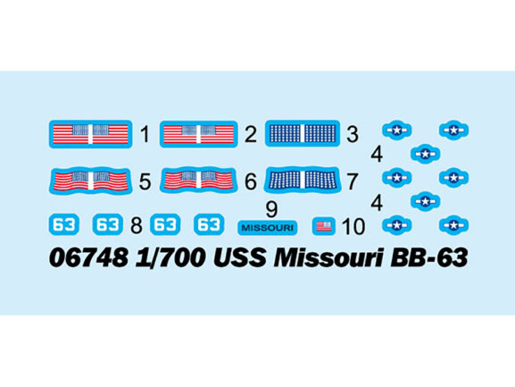 Американский линкор USS Missouri BB-63 (Миссури) (Trumpeter) — изображение 2