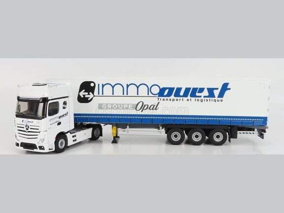Седельный тягач Mercedes-Benz Actros 5 c полуприцепом Telonato Immo Ouest Transports 2018 — изображение 3