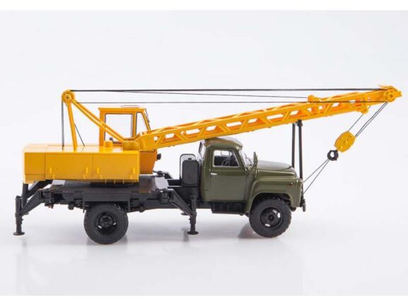 Автокран КС-1562Б (ГАЗ-53) хаки/желтый — изображение 5
