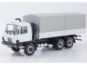 Грузовик Tatra-815V26 бортовой с тентом (серый)