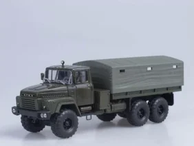 Грузовик КрАЗ-260 бортовой с тентом (1979) (зеленый)