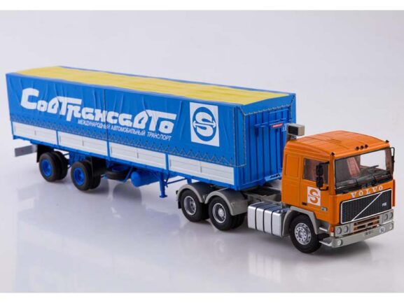Седельный тягач Volvo F12 с полуприцепом Fruehauf Savoyarde (Совтрансавто) — изображение 3