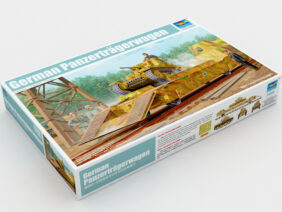 Немецкая платформа с танком Pz.Kpfw.38(t) "Прага"