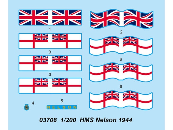 Британский линкор HMS Nelson (Нельсон) 1944 (1:200) — изображение 2