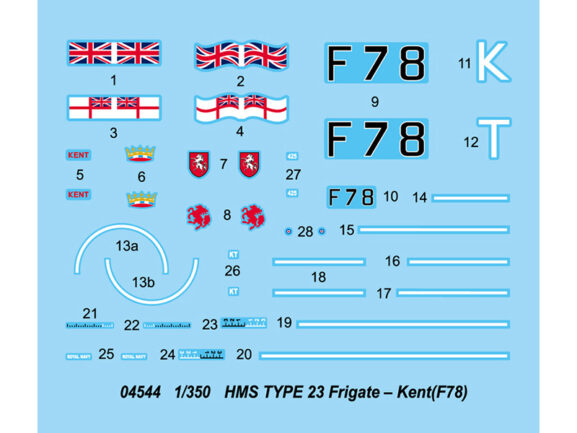 Британский фрегат HMS Kent F78 (Кент) (1:350) — изображение 2