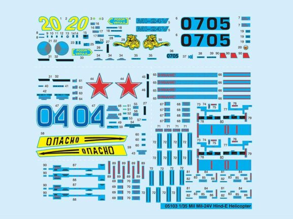 Советский ударный вертолет Ми-24В (Trumpeter) — изображение 2