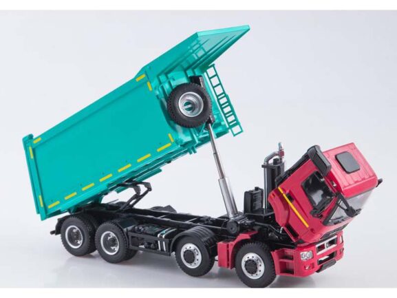 Самосвал КАМАЗ-65801-T5 (красный/бирюзовый) — изображение 5
