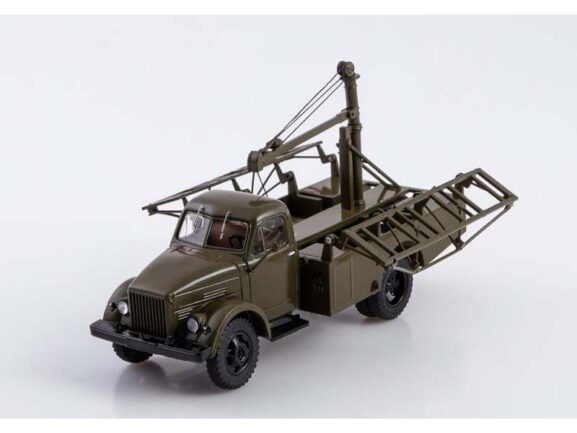 Мусоровоз КММ-2 (ГАЗ-51) хаки/серый — изображение 5