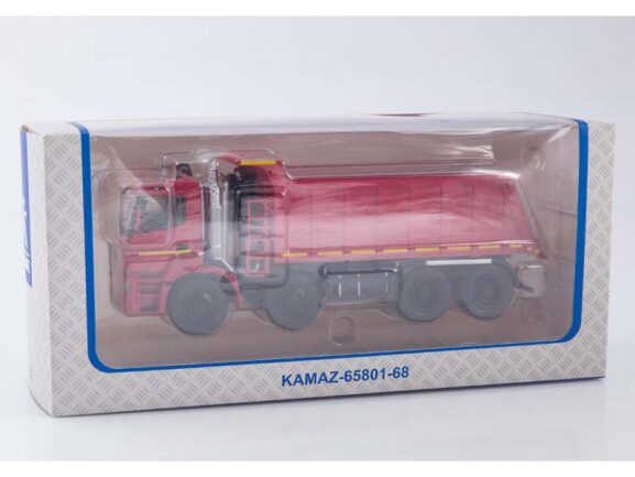 Самосвал КАМАЗ-65801-68 темно-красный — изображение 8