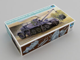 Немецкий полугусеничный тягач Sd.Kfz.9/1 с краном 6т Bilstein