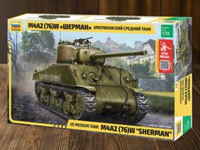 Американский средний танк M4A2 (76)W Sherman (Шерман). Герои Победы