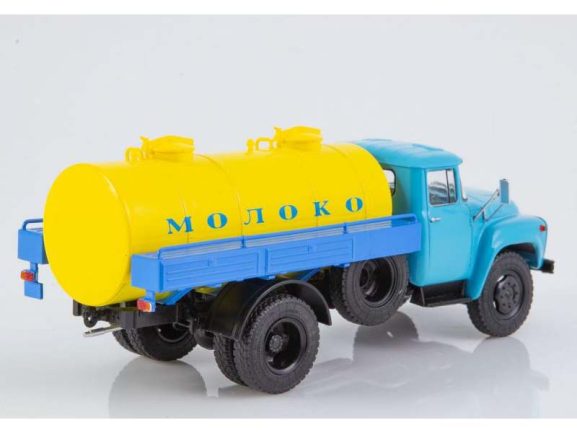 Молоковоз АЦПТ-4,1 (ЗИЛ-130) (голубой/желтый) — изображение 2