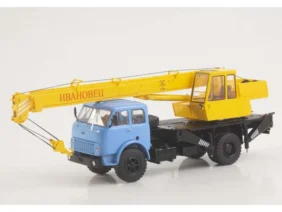 Автокран КС-3577 (МАЗ-5334) голубой/желтый
