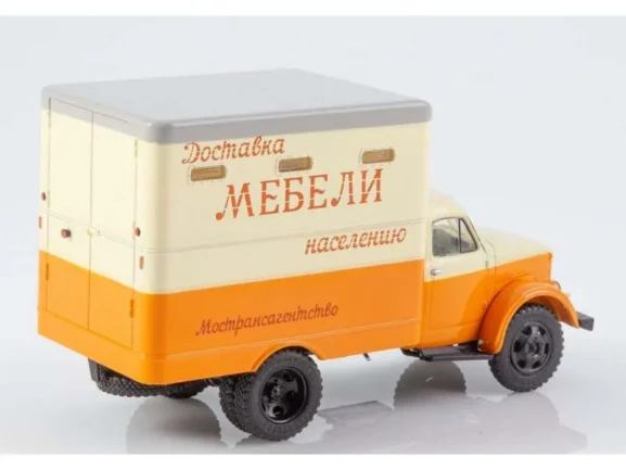 Мебельный фургон Т-246 (ГАЗ-51) бежевый/оранжевый — изображение 4