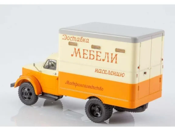 Мебельный фургон Т-246 (ГАЗ-51) бежевый/оранжевый — изображение 2