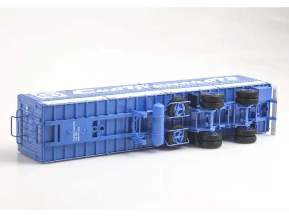 Седельный тягач Volvo F12 с полуприцепом Fruehauf Savoyarde (Совтрансавто) белый/синий — изображение 9