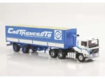 Седельный тягач Volvo F12 с полуприцепом Fruehauf Savoyarde (Совтрансавто) белый/синий — изображение 3