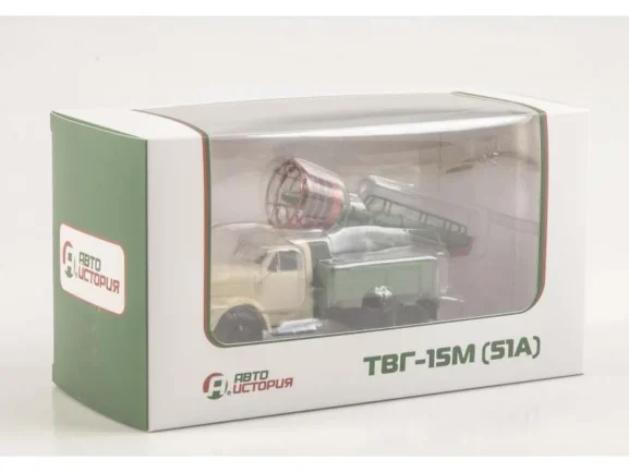 Телескопическая вышка ТВГ-15М (ГАЗ-51А) бежевый/зеленый — изображение 7