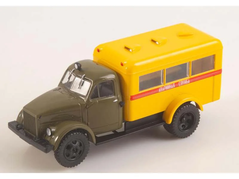 LG124--paz-653-gaz-51-modimio-4 Фургон ПАЗ-653 (ГАЗ-51) Аварийная служба (Легендарные грузовики СССР №124) — изображение 1